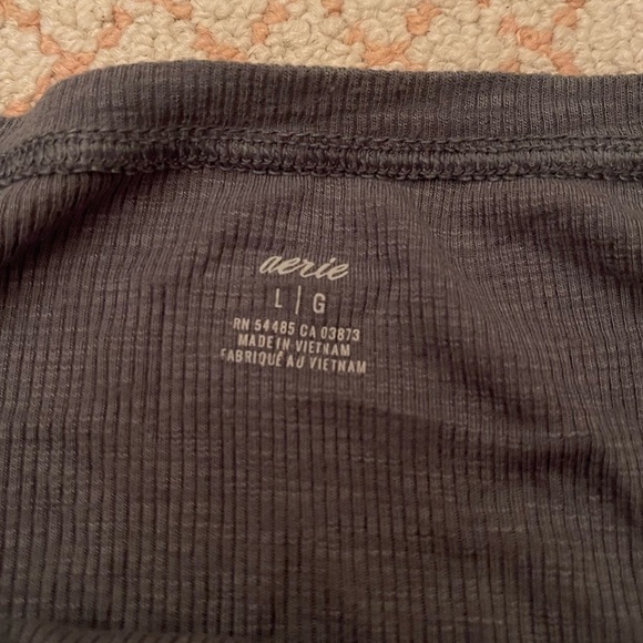 Aerie navy green front cutout coverup dress women’s size large - Picture 4 of 6